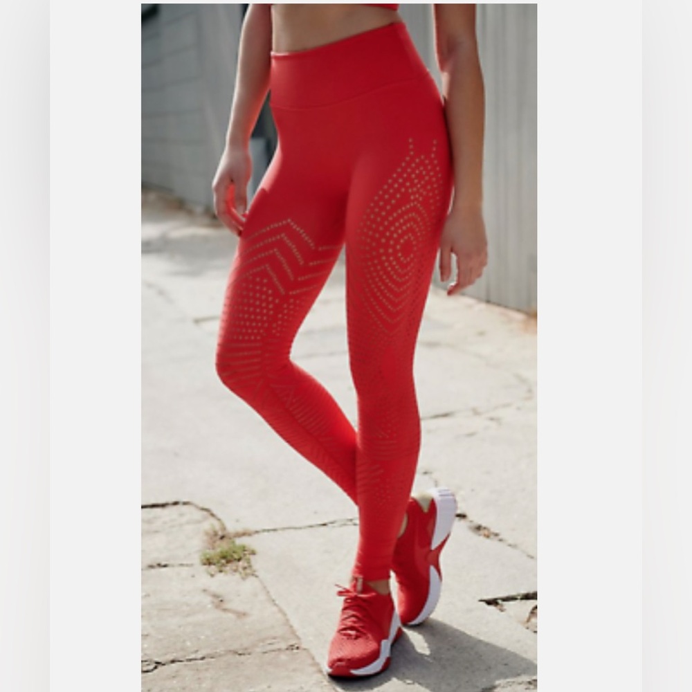 Free People Movement | Ecology Leggings Self-Hem | Cherry Red